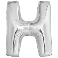 Large Letter H Silver